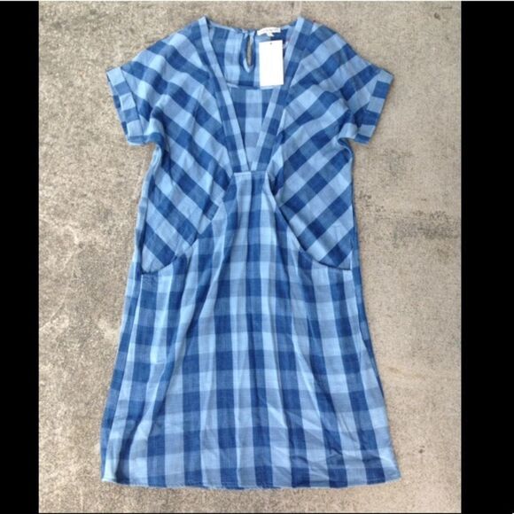 NWT Stevie Hender Manhattan Plaid dress. Medium - Picture 3 of 6